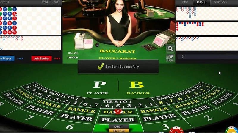 Cầu xương cá là loại hình phức tạp nhất trong Baccarat